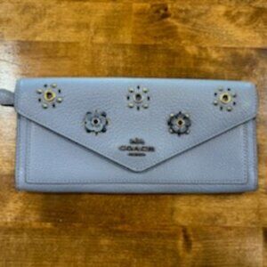 Coach Light Blue Wallet